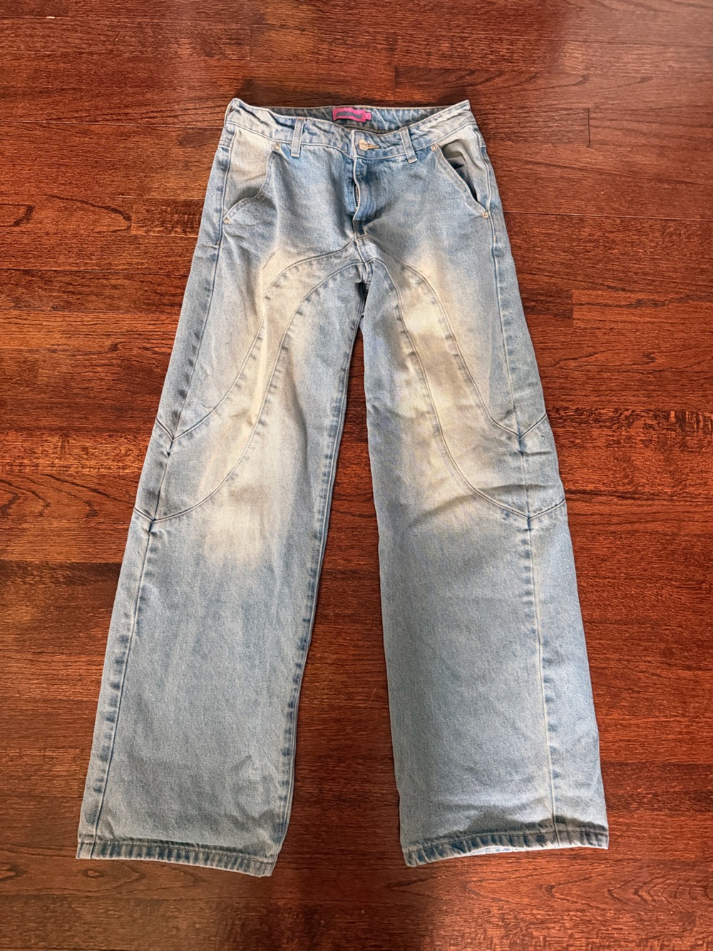 Edikted kiria stitched low rise baggy jeans